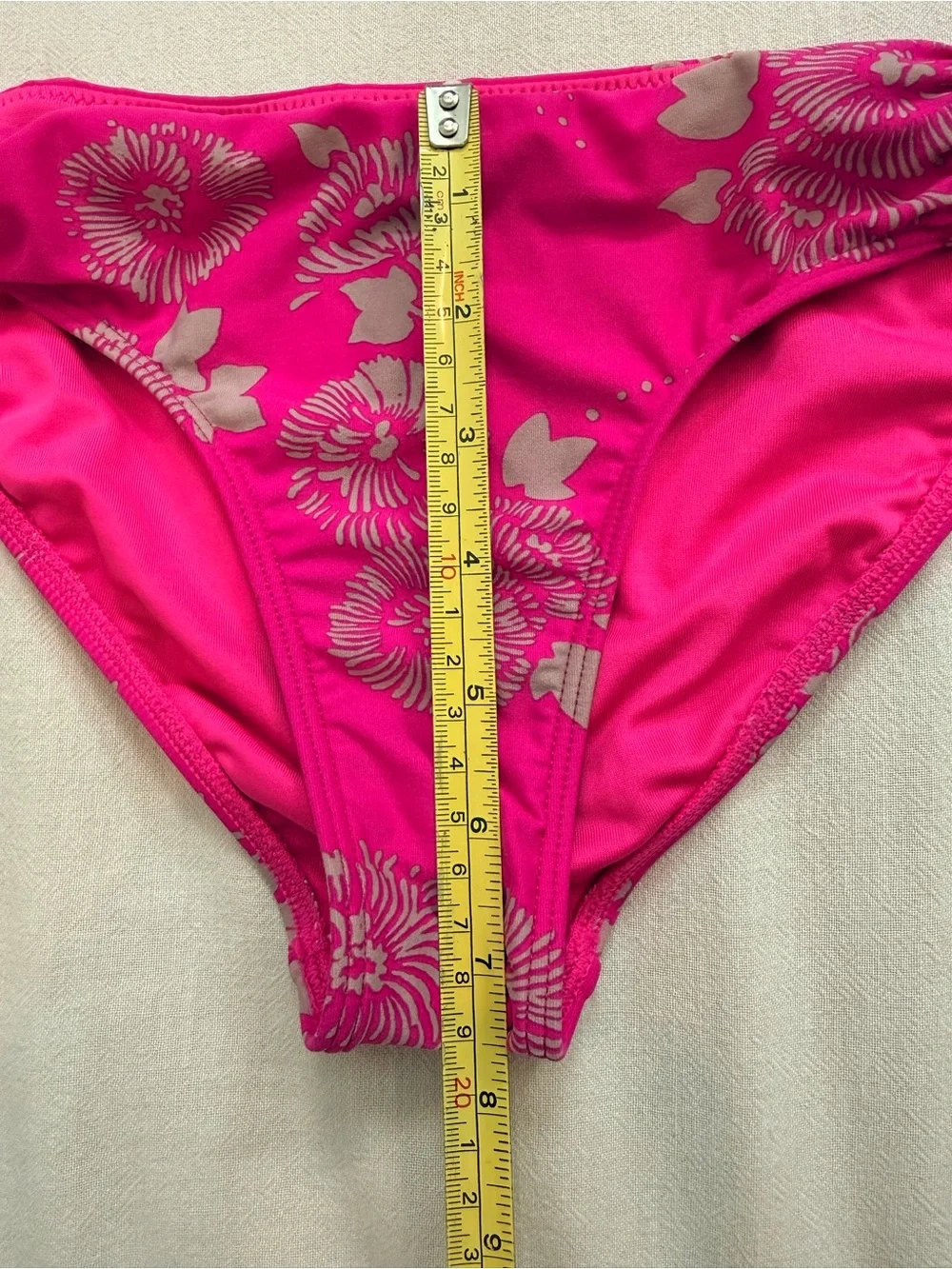 Girls' Hot Pink Floral Two-Piece Swim Bikini